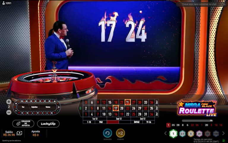 Mega Fire Blaze Roulette | Jogue no Cassino